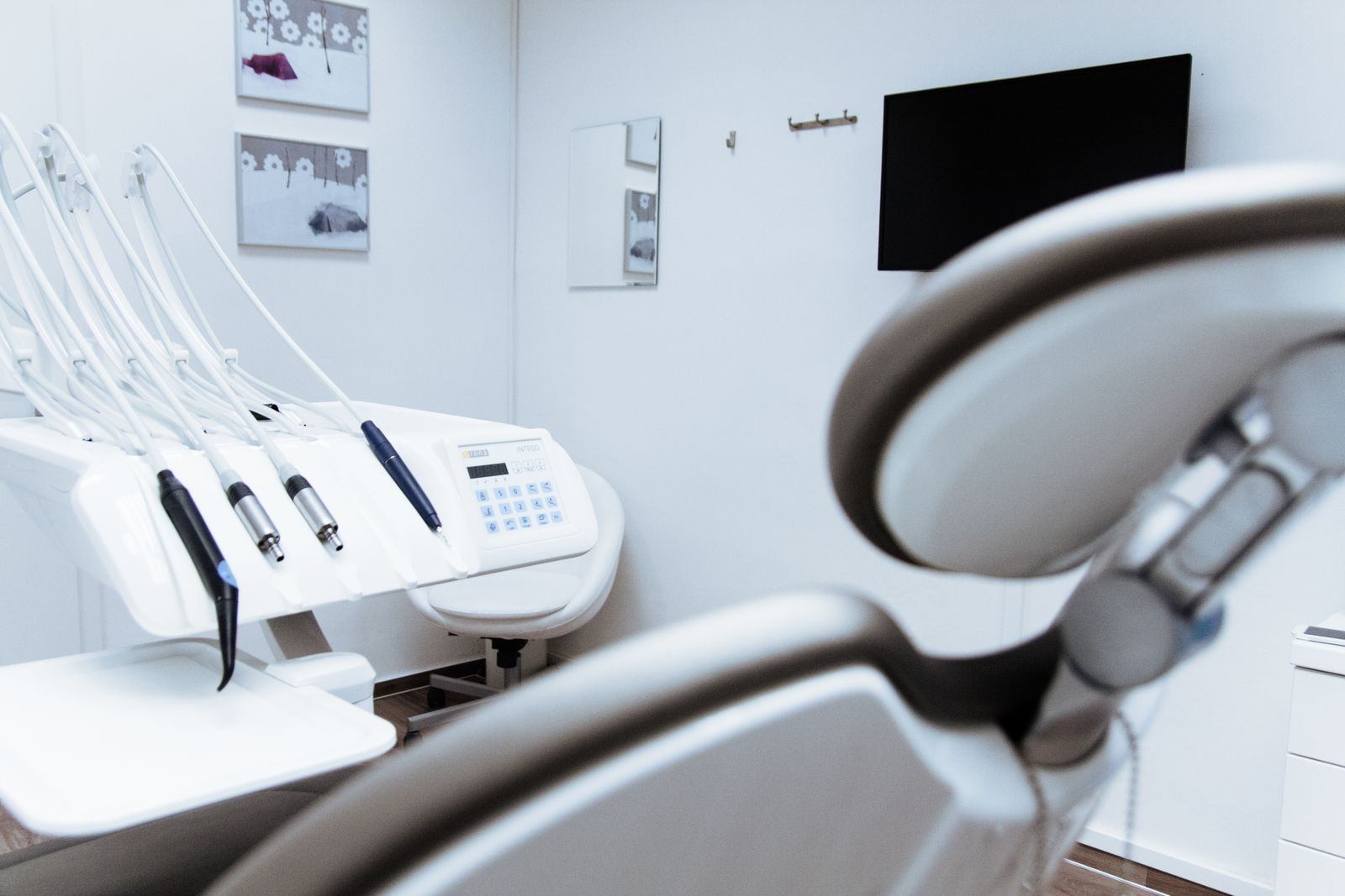 A bright modern dental office with equipment