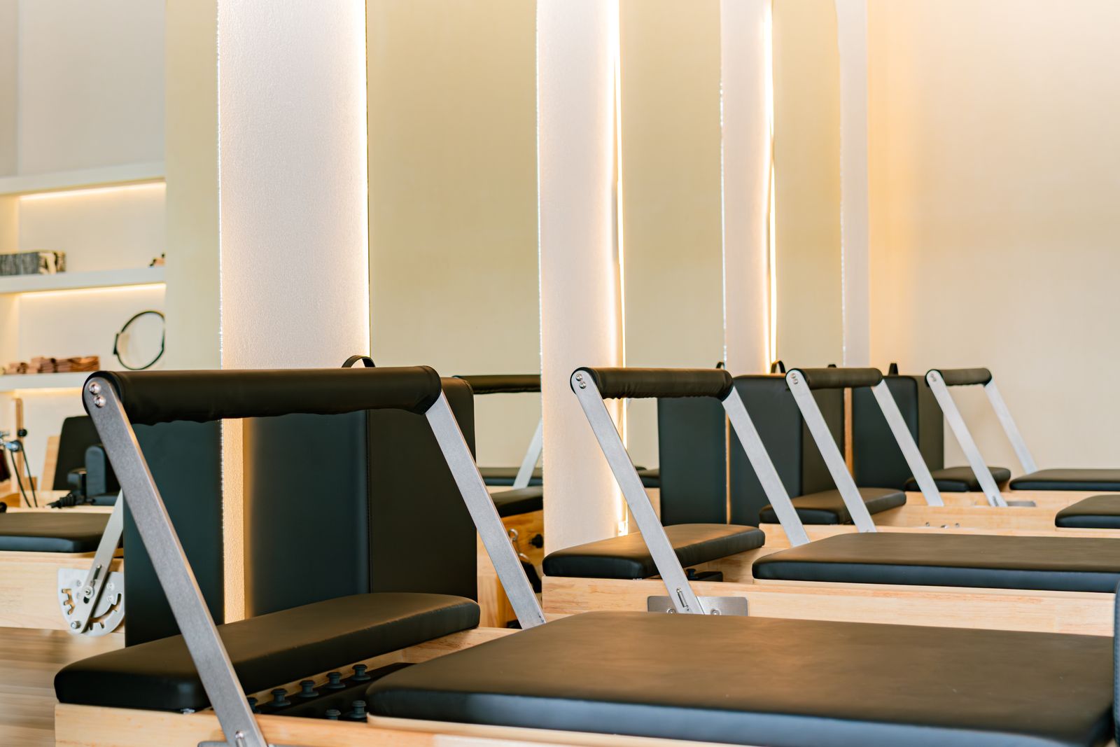 A modern fitness studio interior
