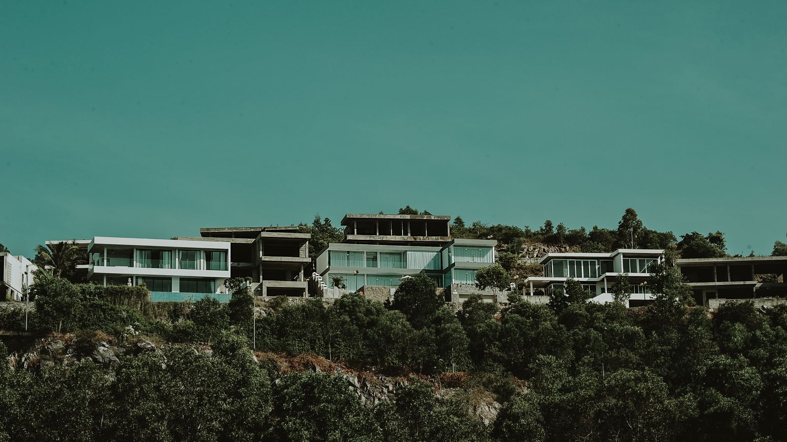 A luxury home with panoramic view
