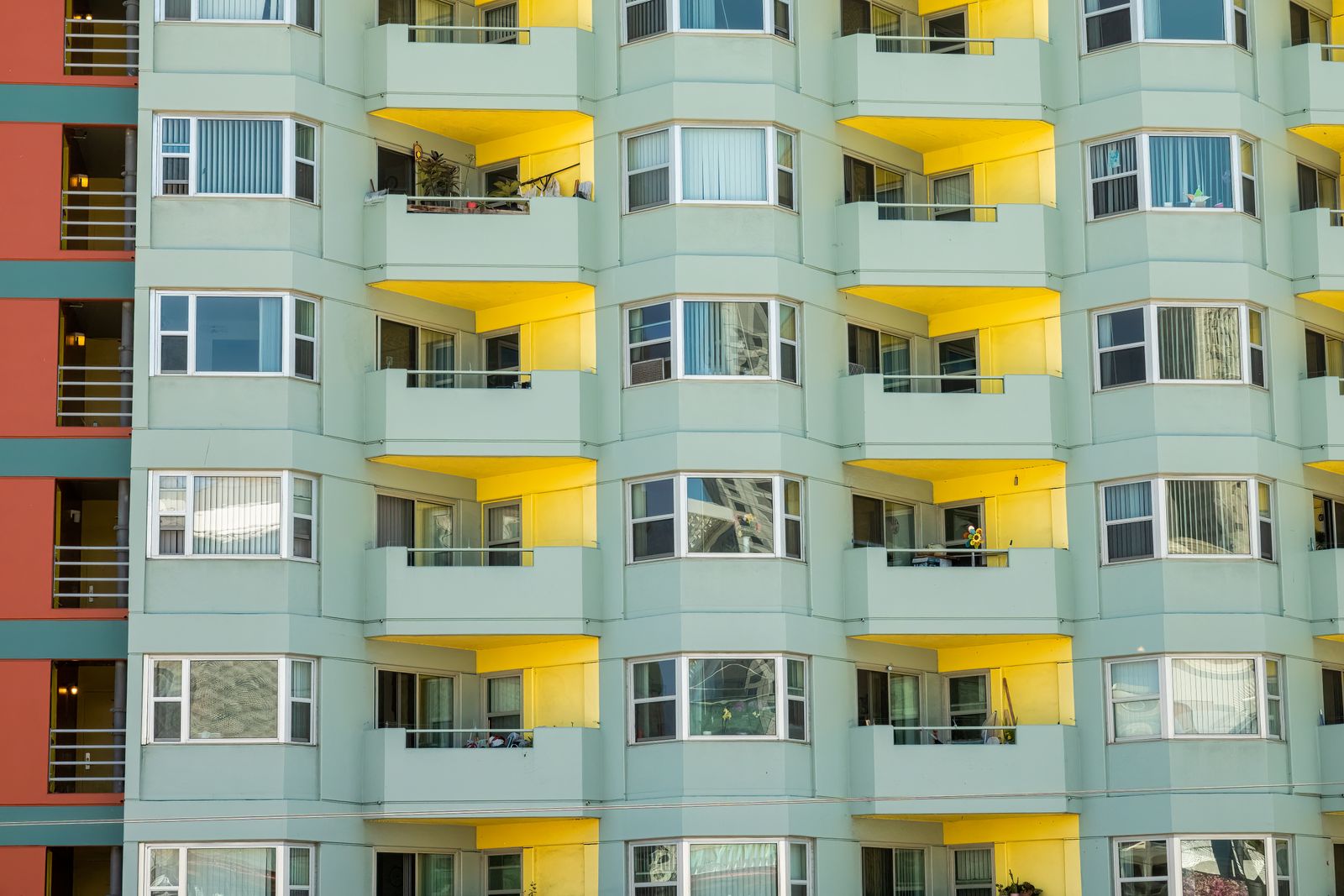 A San Francisco apartment building facade