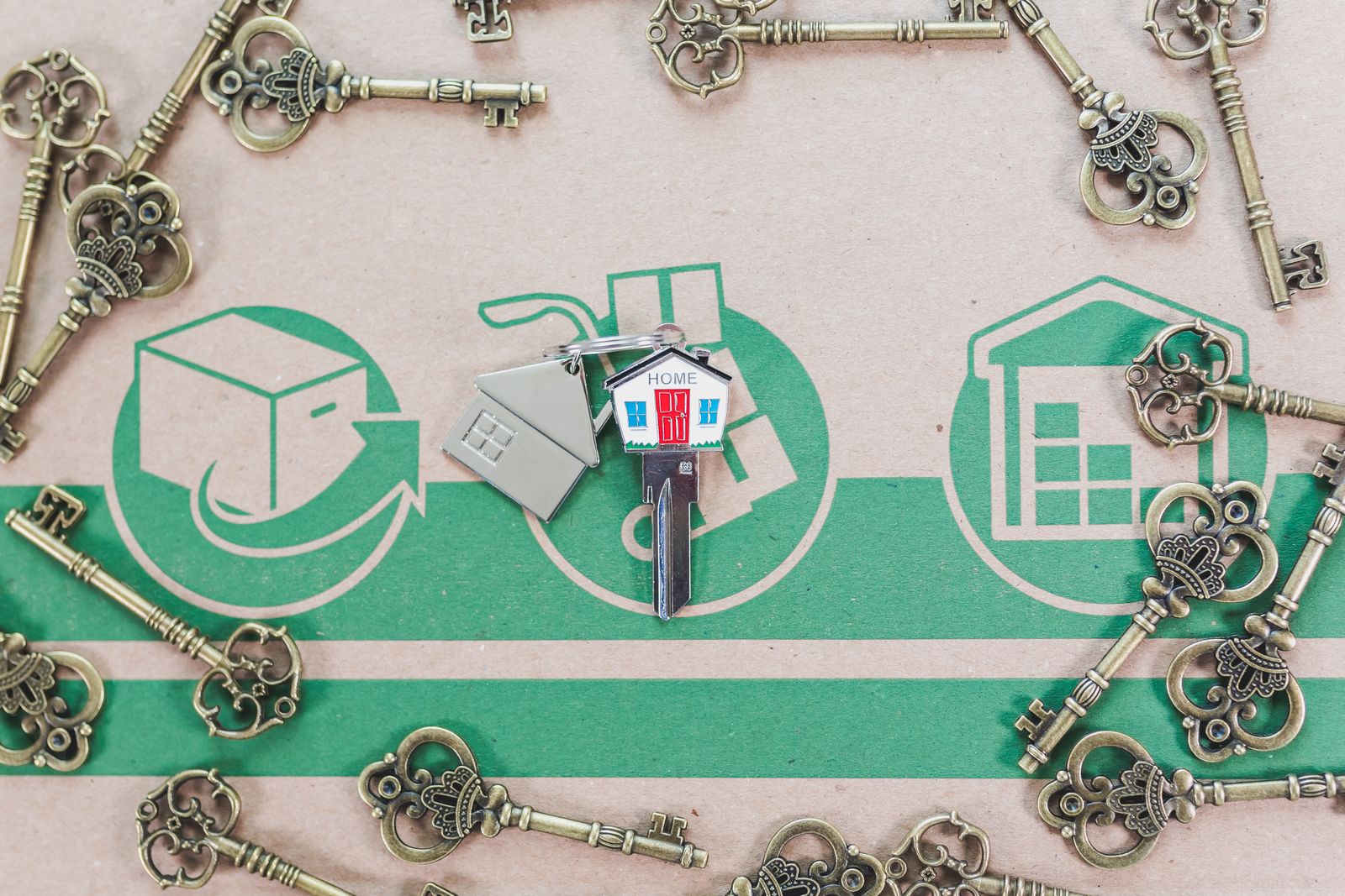 House keys representing a closed sale
