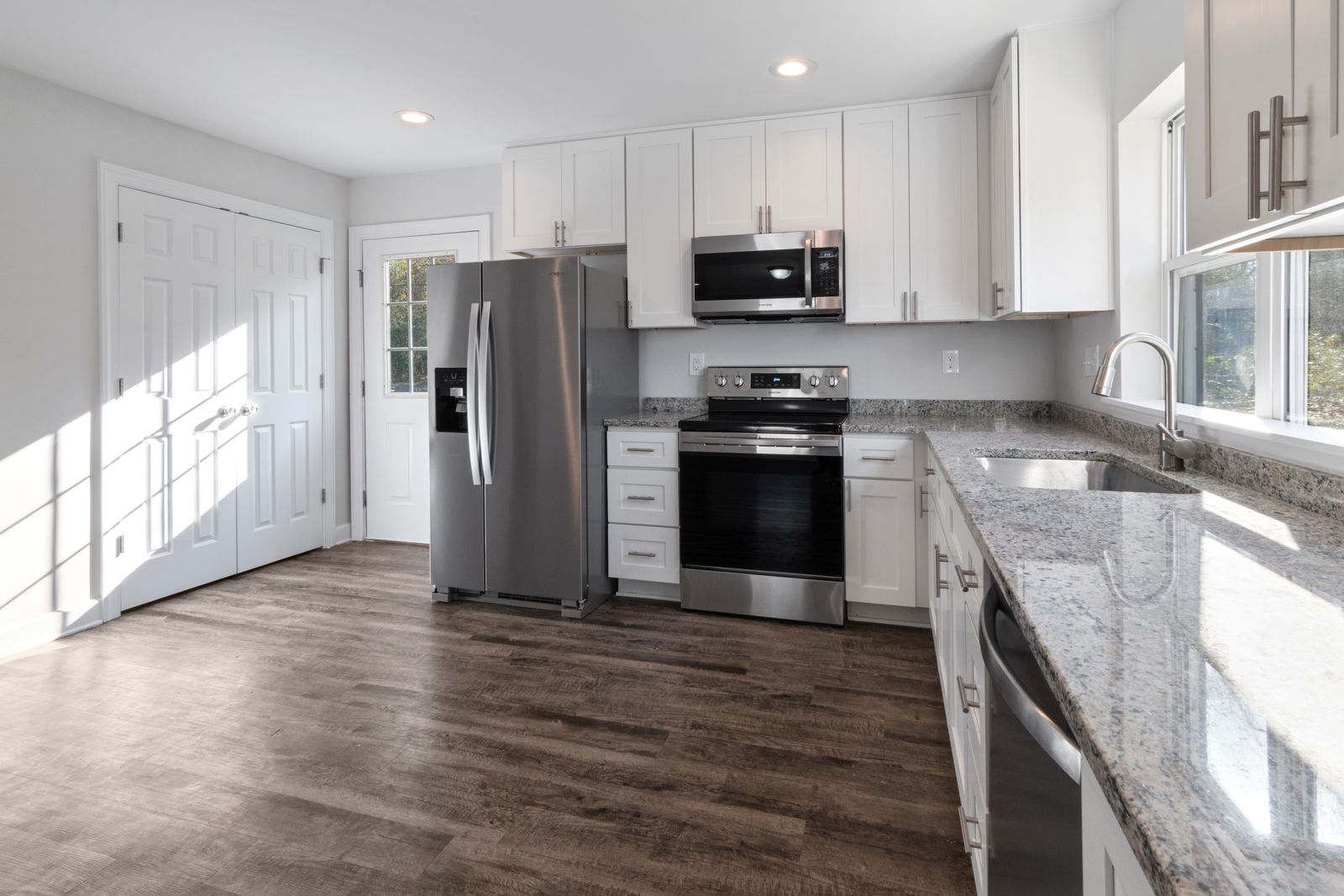 A spacious kitchen under renovation