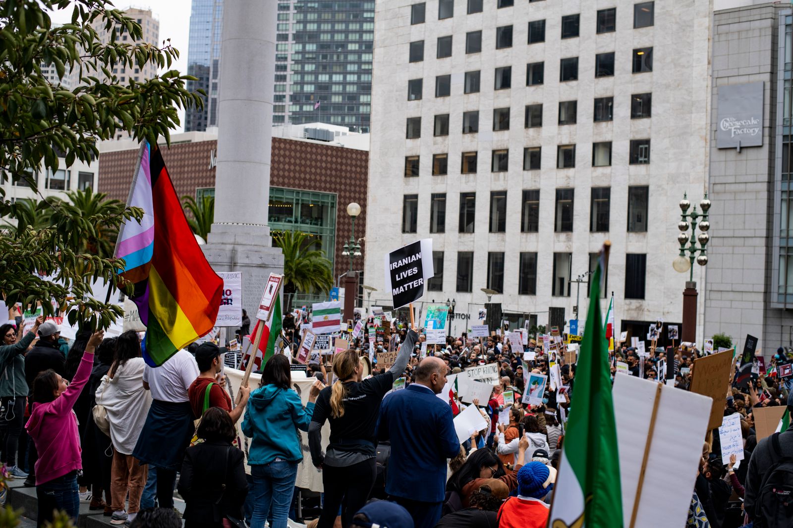 Diverse community gathering in San Francisco
