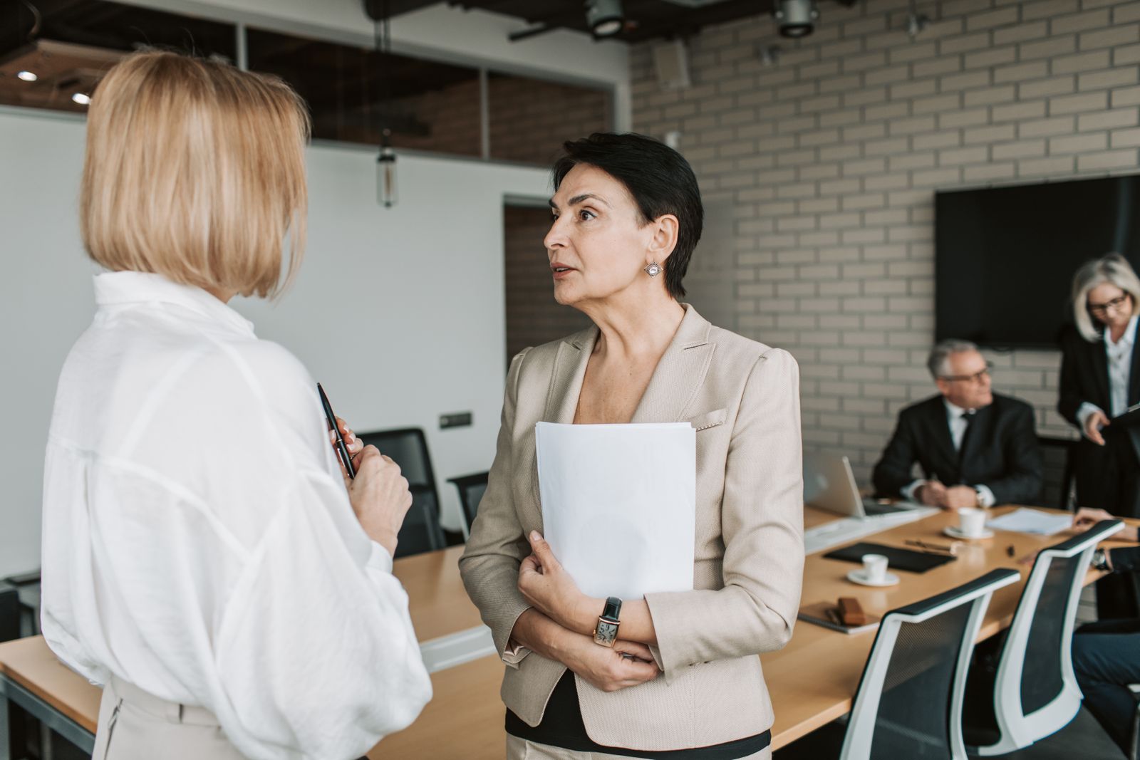 Business professionals in a meeting
