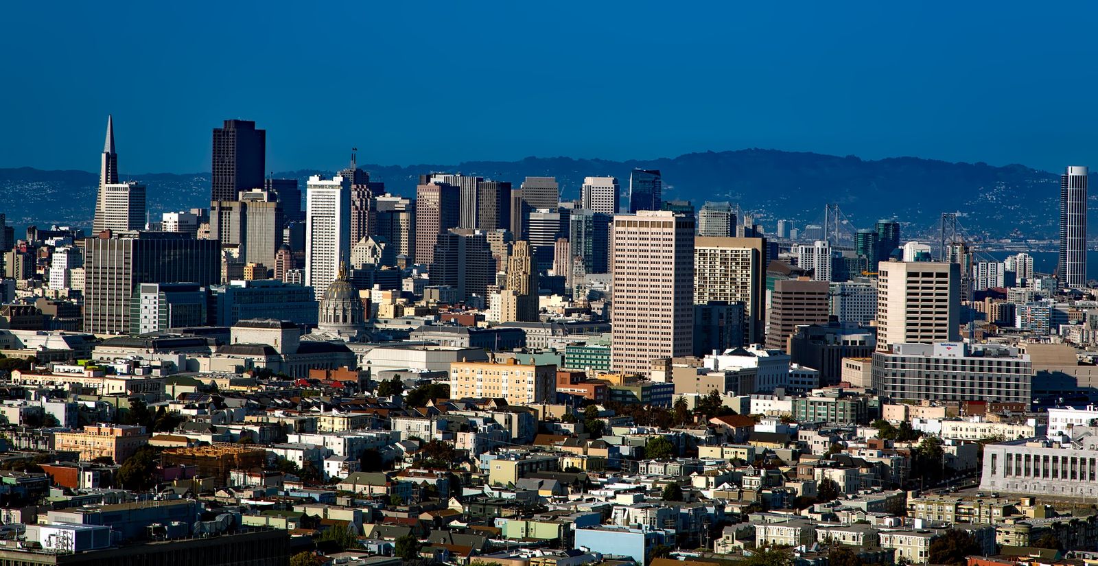 Panoramic view of the San Francisco skyline