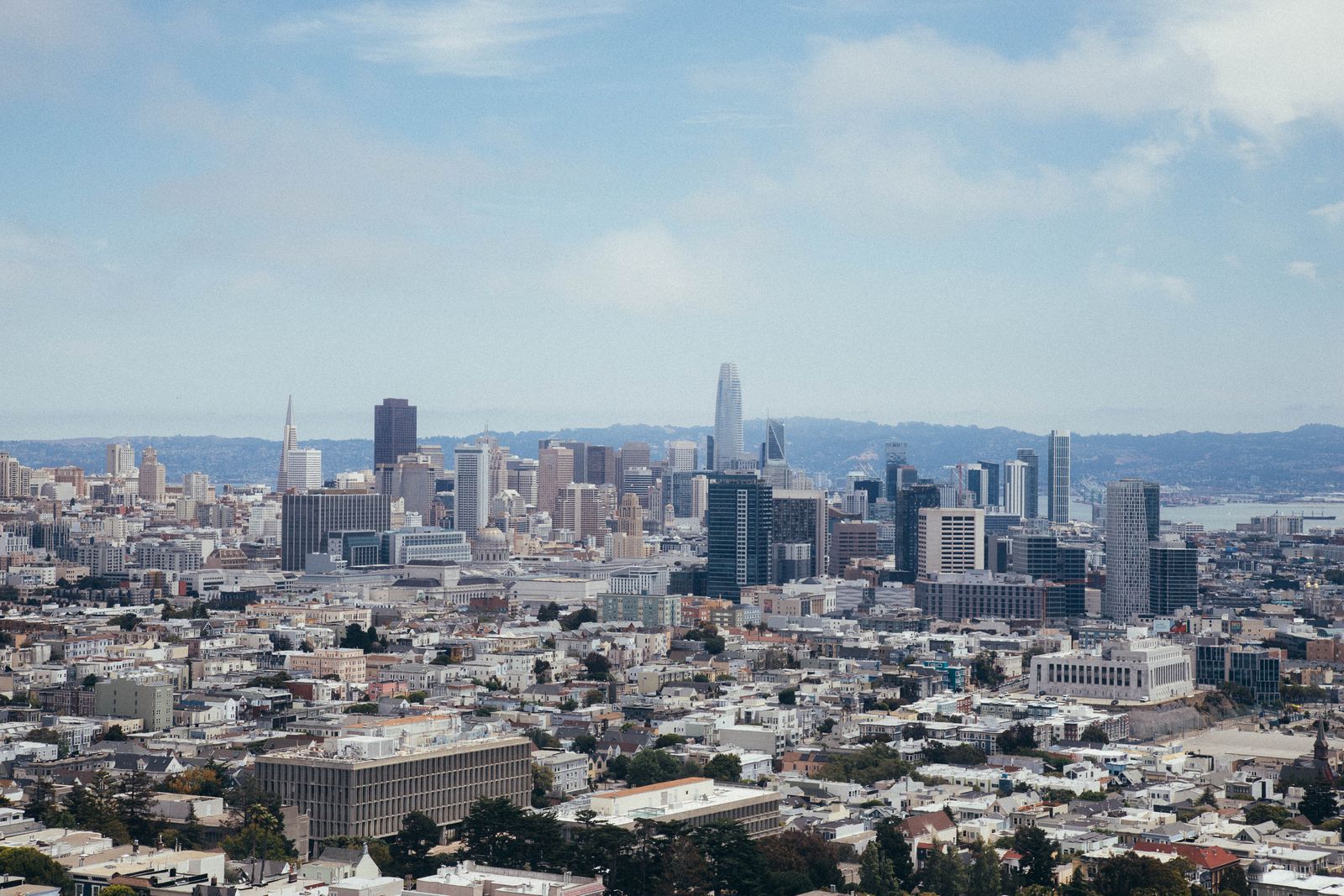 View over the San Francisco skyline