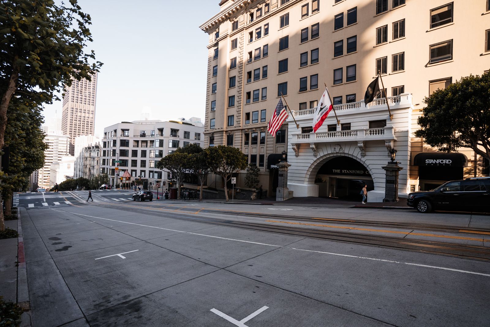 San Francisco streetscape with historic buildings